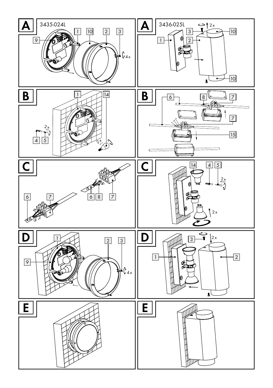 Livarno 3433-025L, 3434-024L, 3435-024L or 3436-025L User Manual | Page 4 / 43