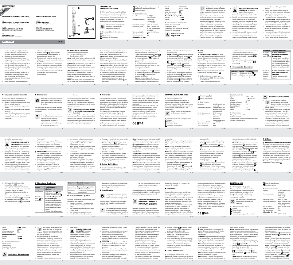 Livarno 106341-14-01-BS User Manual | 2 pages