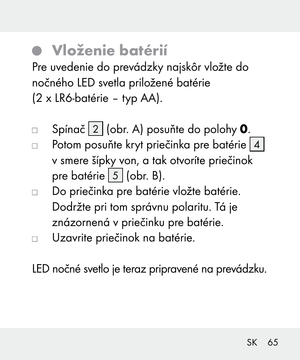 Vloženie batérií | Livarno 100933-14-02 User Manual | Page 65 / 91