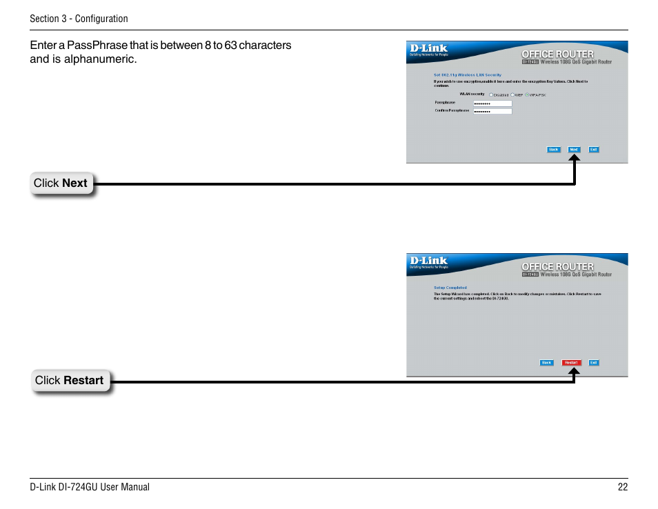 D-Link DI-724GU User Manual | Page 22 / 89