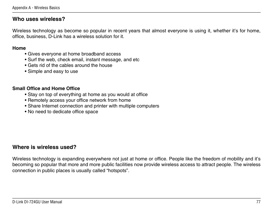 D-Link DI-724GU User Manual | Page 77 / 89