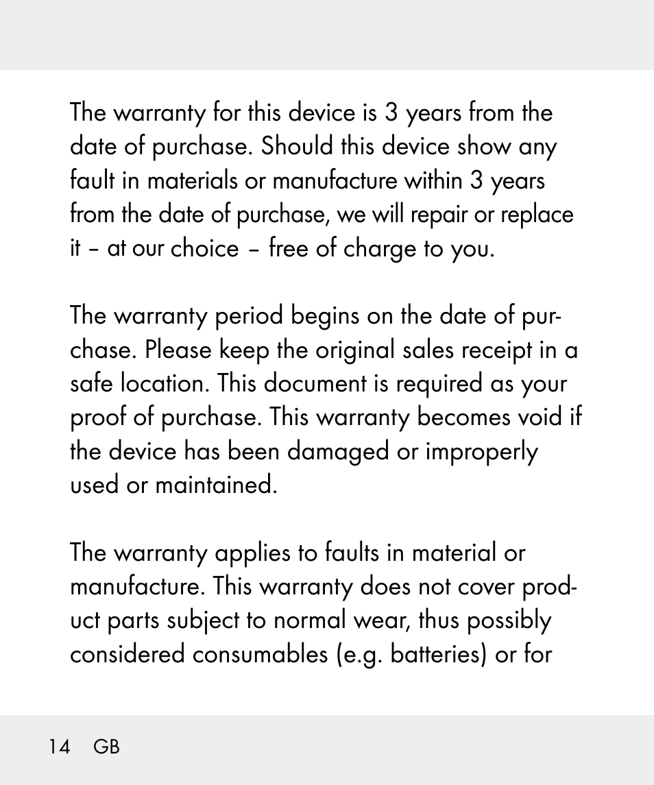 Livarno 100933-14-03-BS User Manual | Page 14 / 60