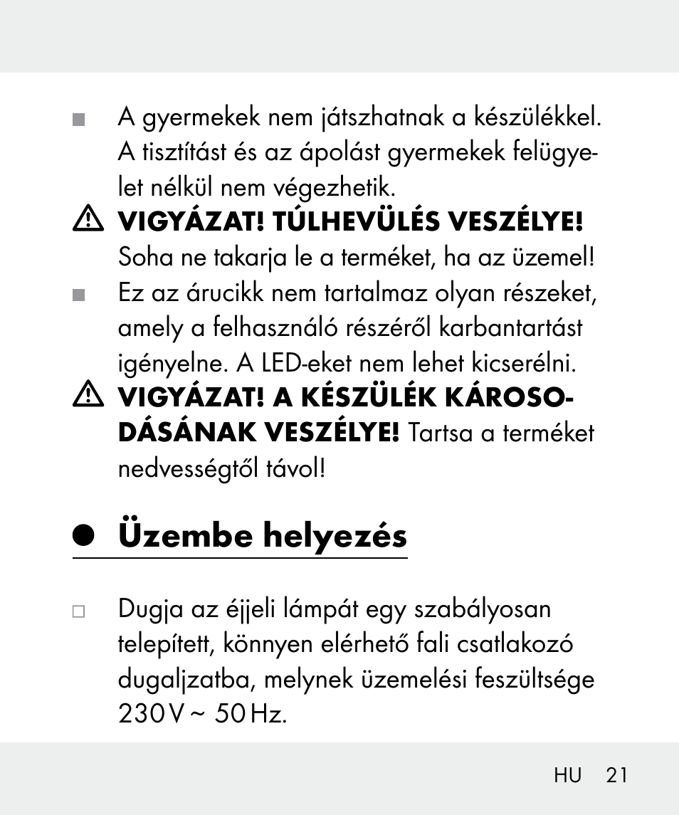 Üzembe helyezés | Livarno 100933-14-03-BS User Manual | Page 21 / 60