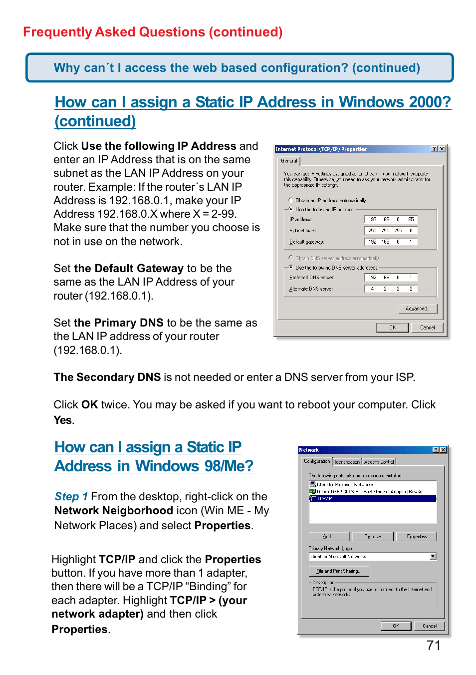 D-Link DI-624 User Manual | Page 71 / 97