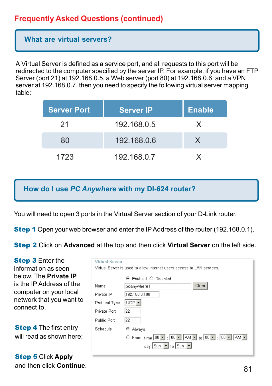 D-Link DI-624 User Manual | Page 81 / 97