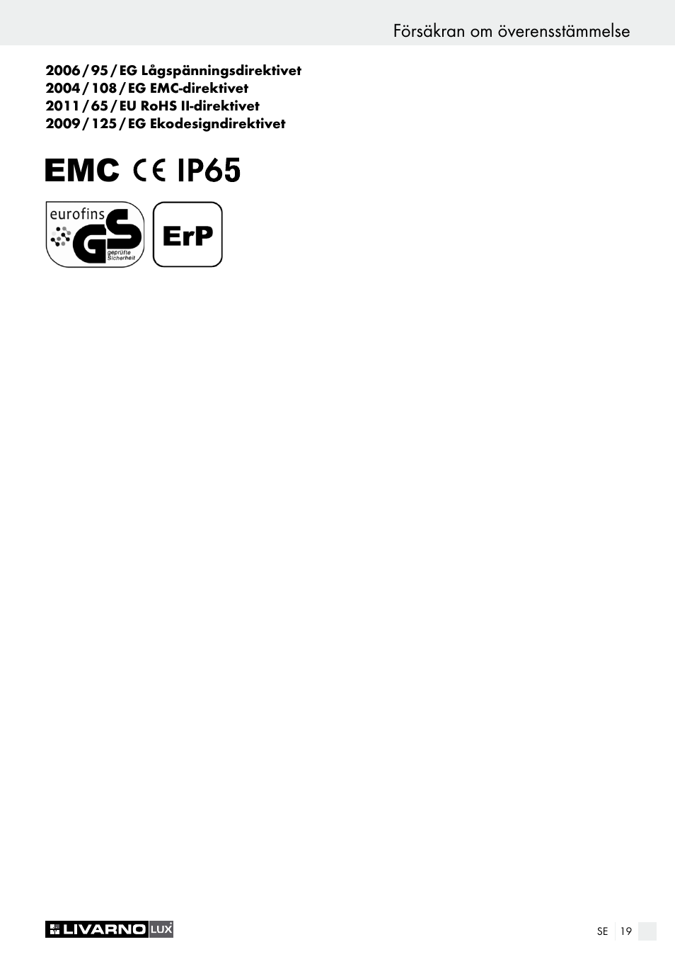 Livarno LSL 20 A1 User Manual | Page 19 / 44