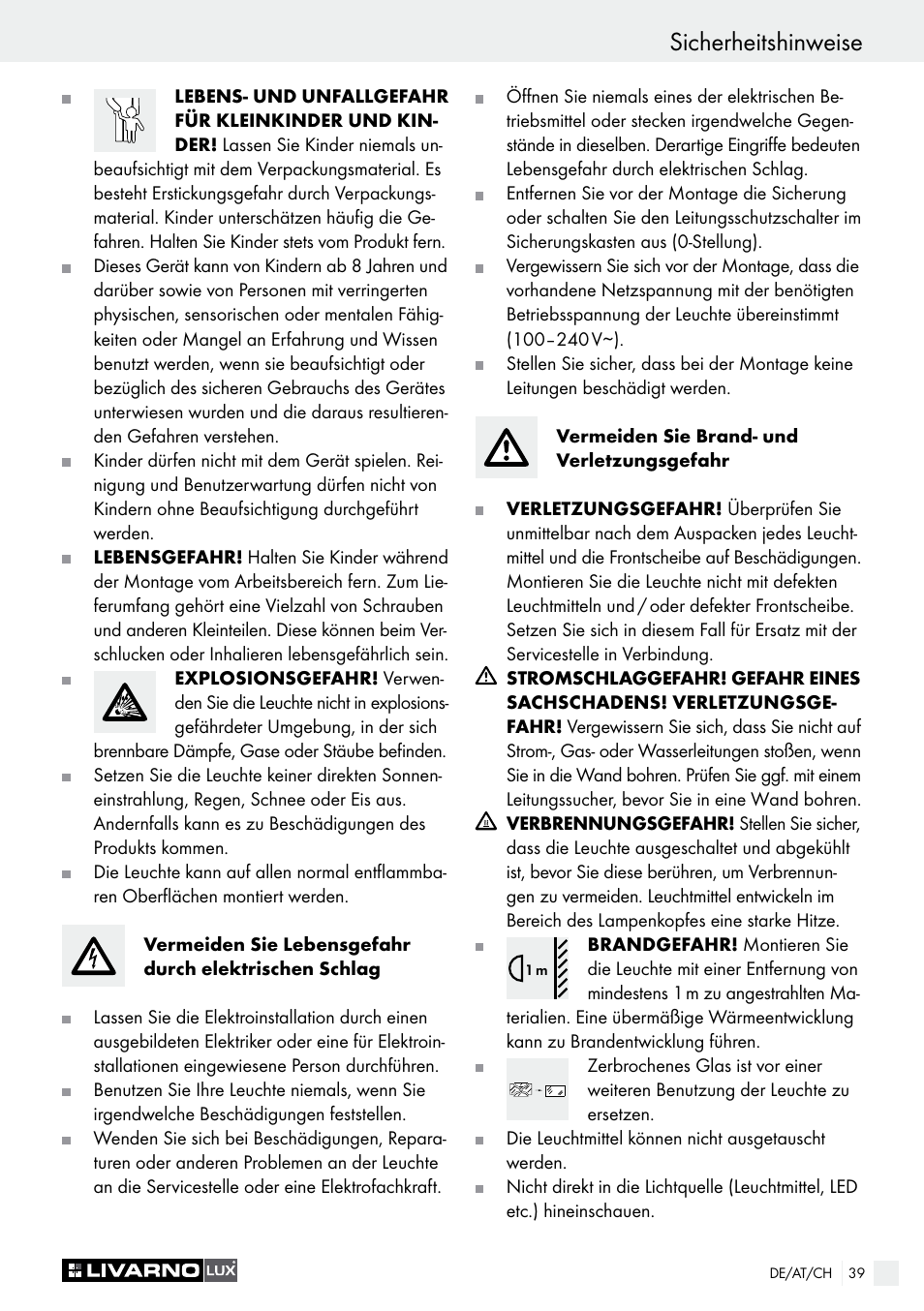 Livarno LSL 20 A1 User Manual | Page 39 / 44