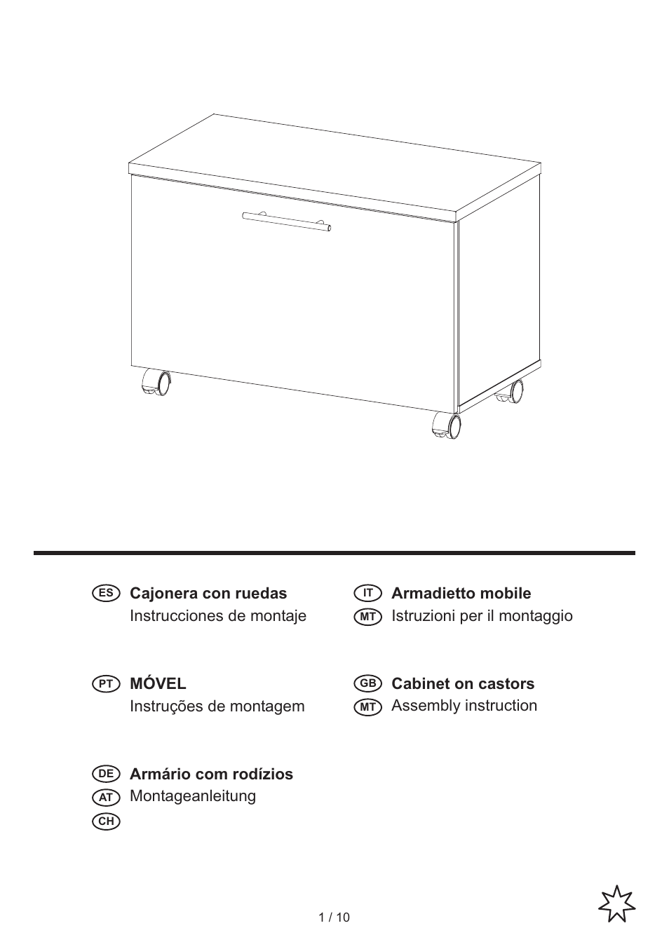 Livarno ROLLER CABINET User Manual | 10 pages