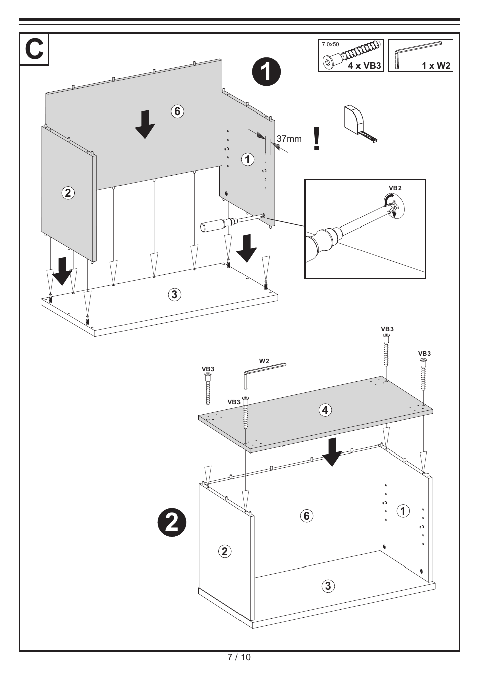 Livarno ROLLER CABINET User Manual | Page 7 / 10