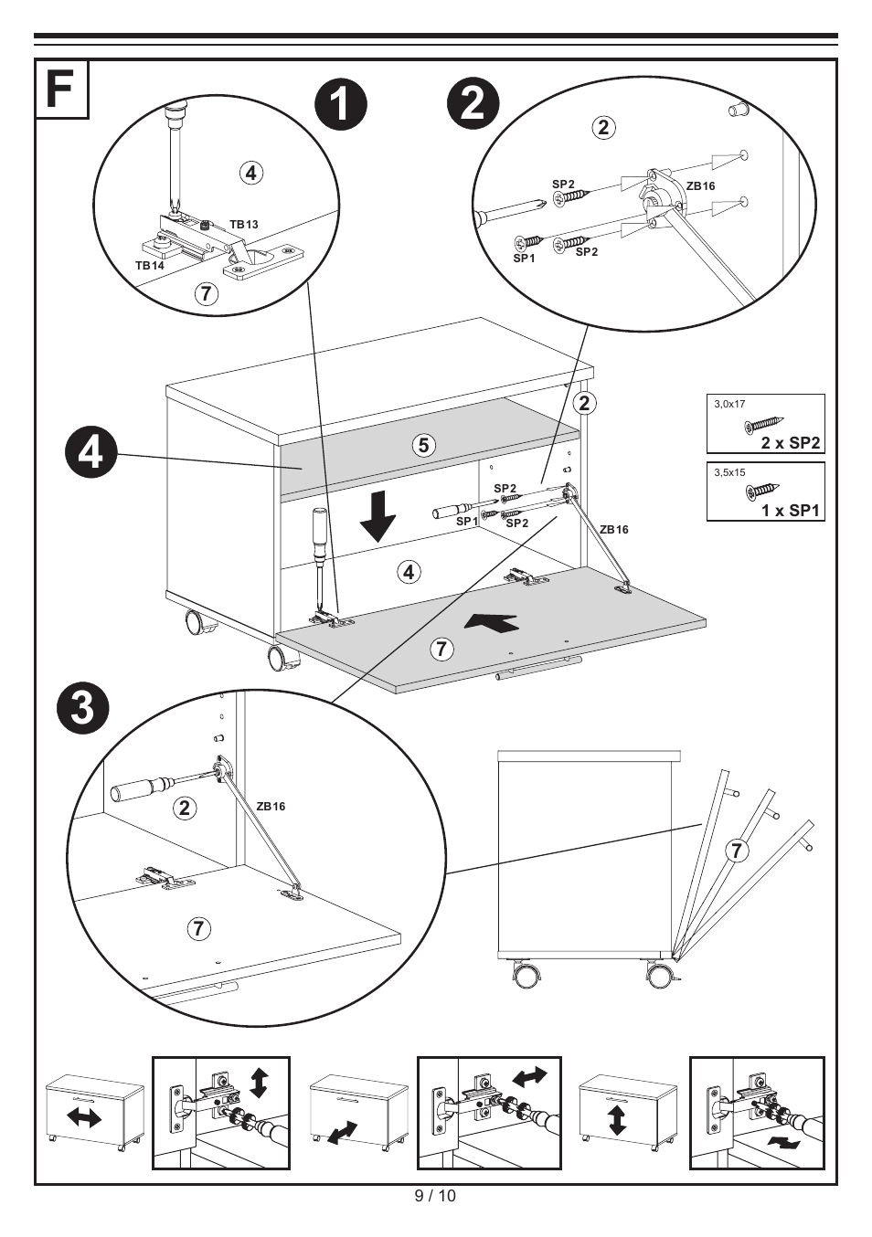 Livarno ROLLER CABINET User Manual | Page 9 / 10