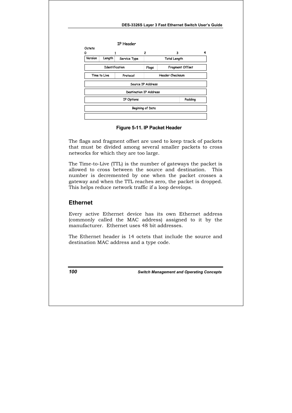Ethernet | D-Link DES-3326S User Manual | Page 100 / 349