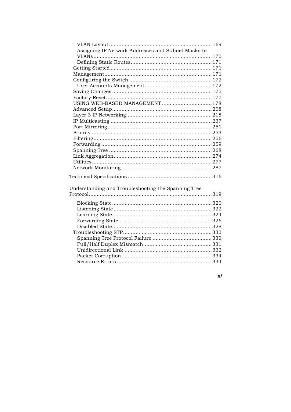 D-Link DES-3326S User Manual | Page 11 / 349