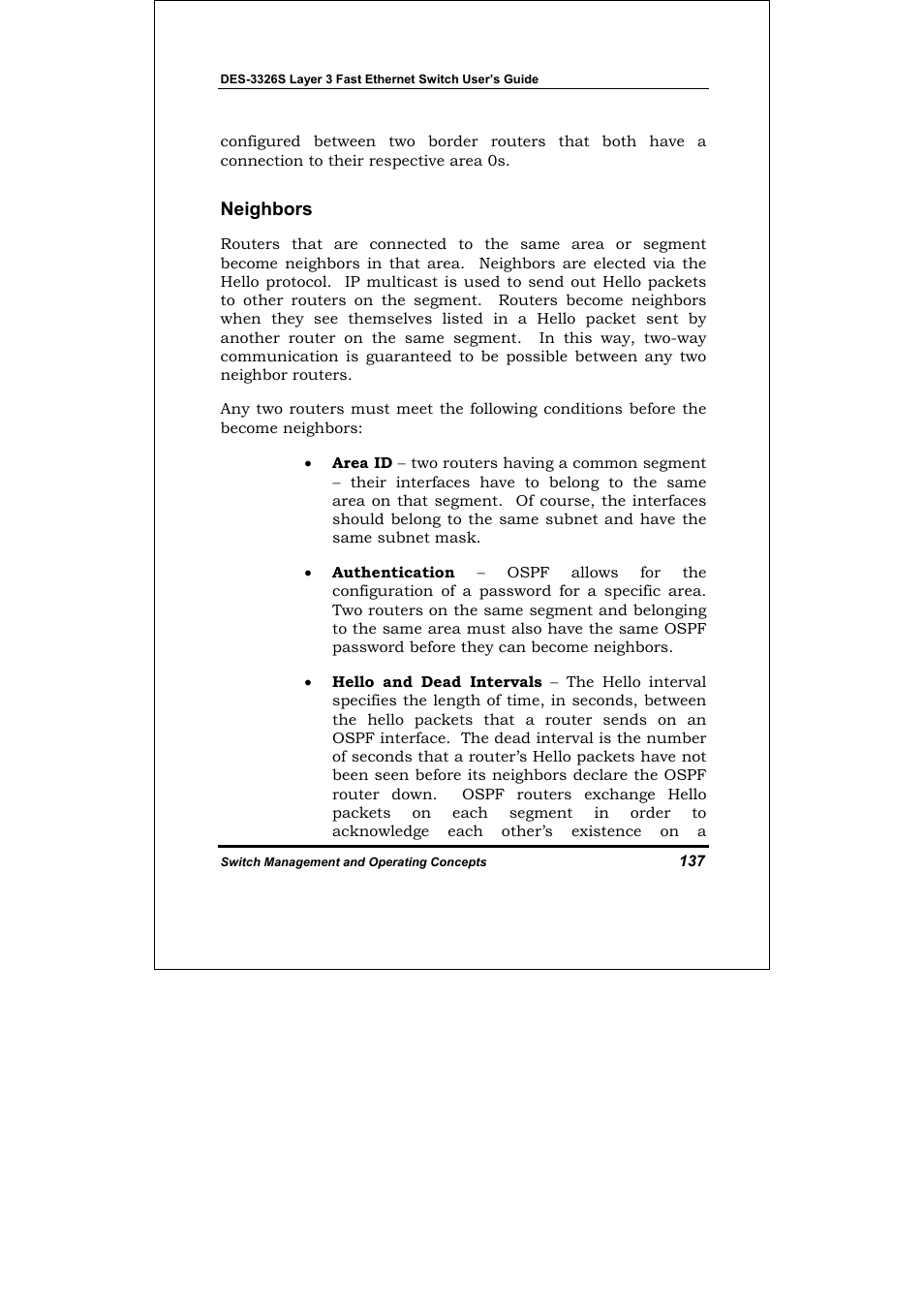 Neighbors | D-Link DES-3326S User Manual | Page 137 / 349