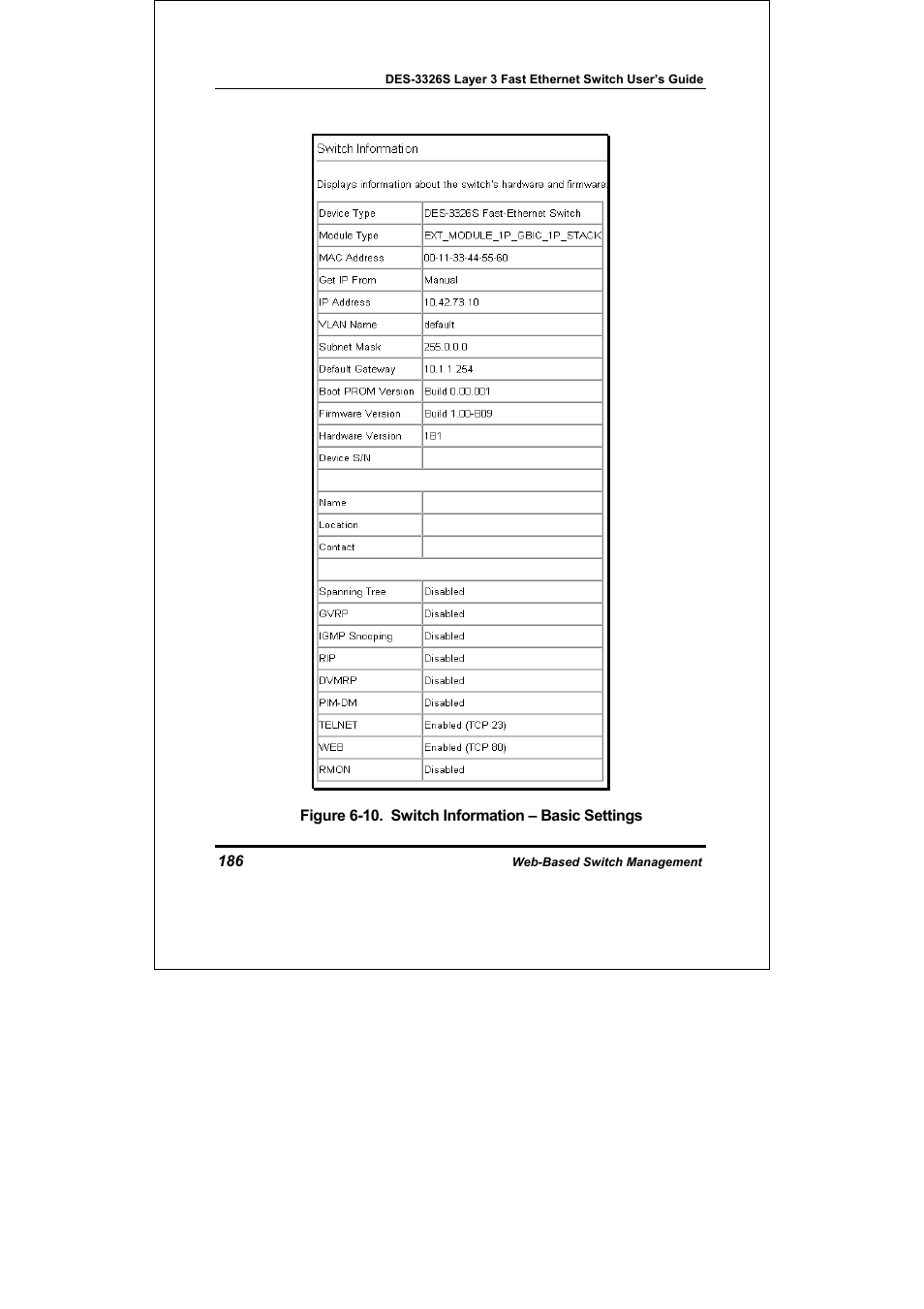 D-Link DES-3326S User Manual | Page 186 / 349