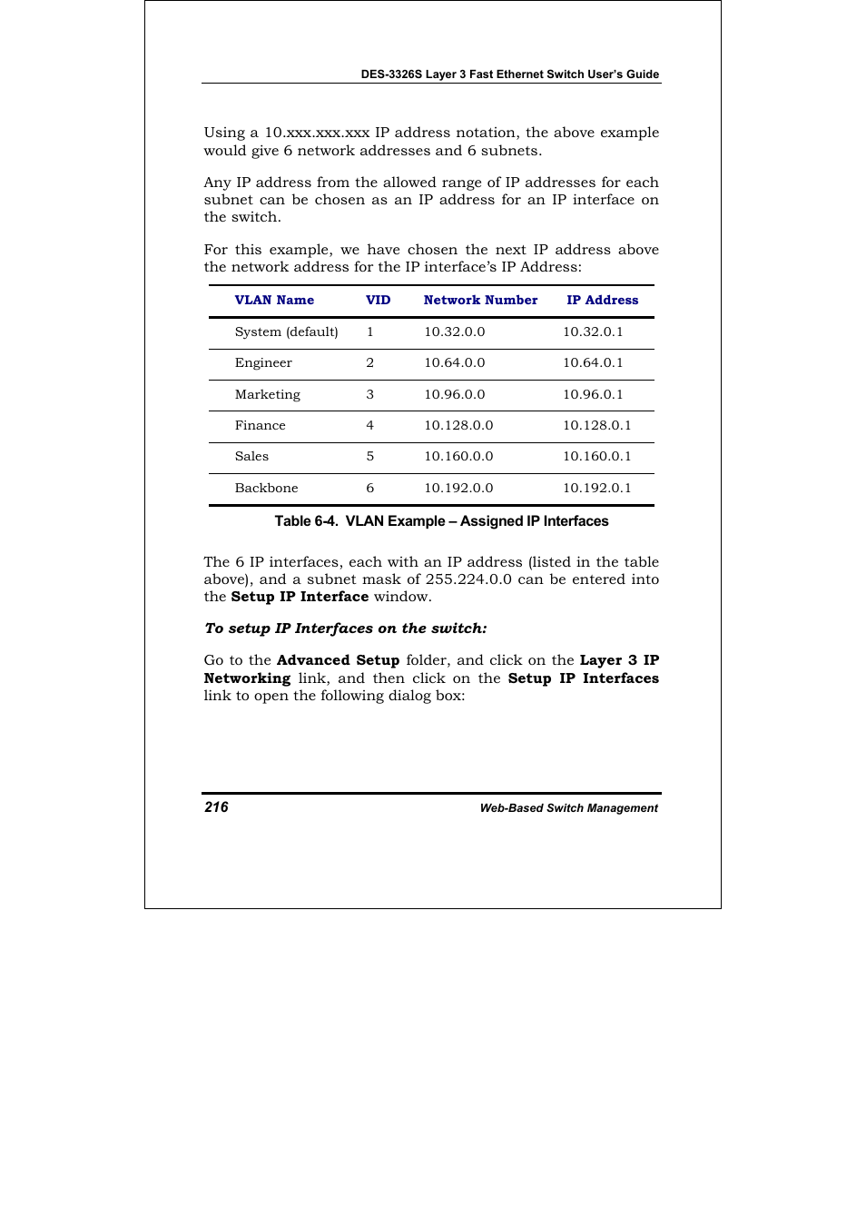 D-Link DES-3326S User Manual | Page 216 / 349