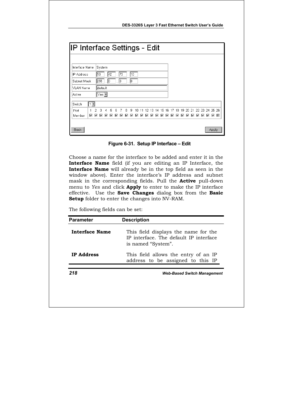 D-Link DES-3326S User Manual | Page 218 / 349