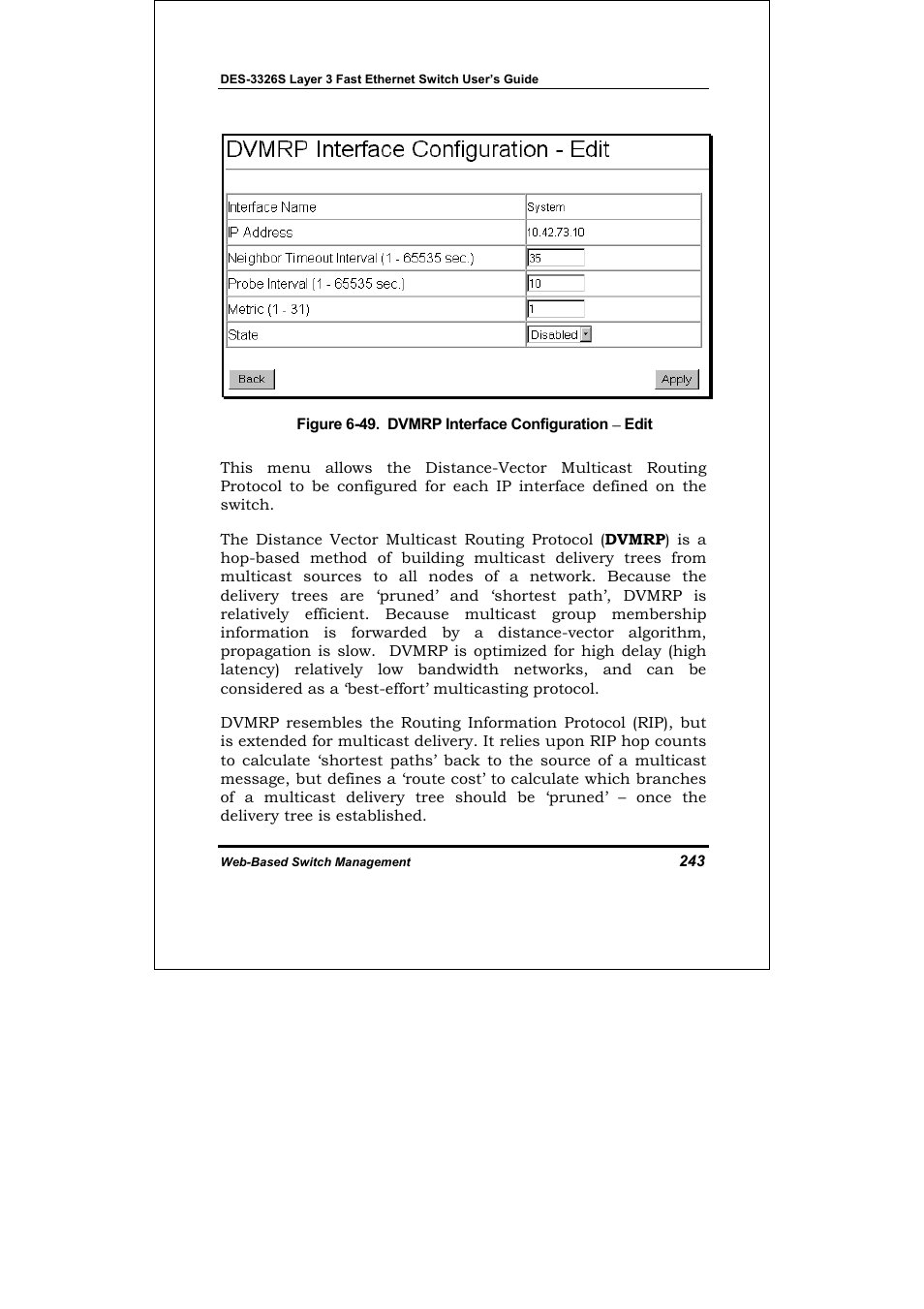 D-Link DES-3326S User Manual | Page 243 / 349