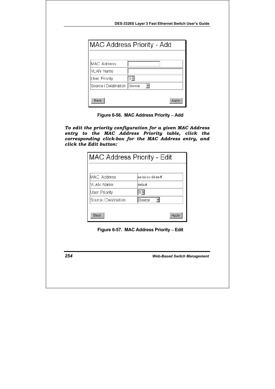 D-Link DES-3326S User Manual | Page 254 / 349