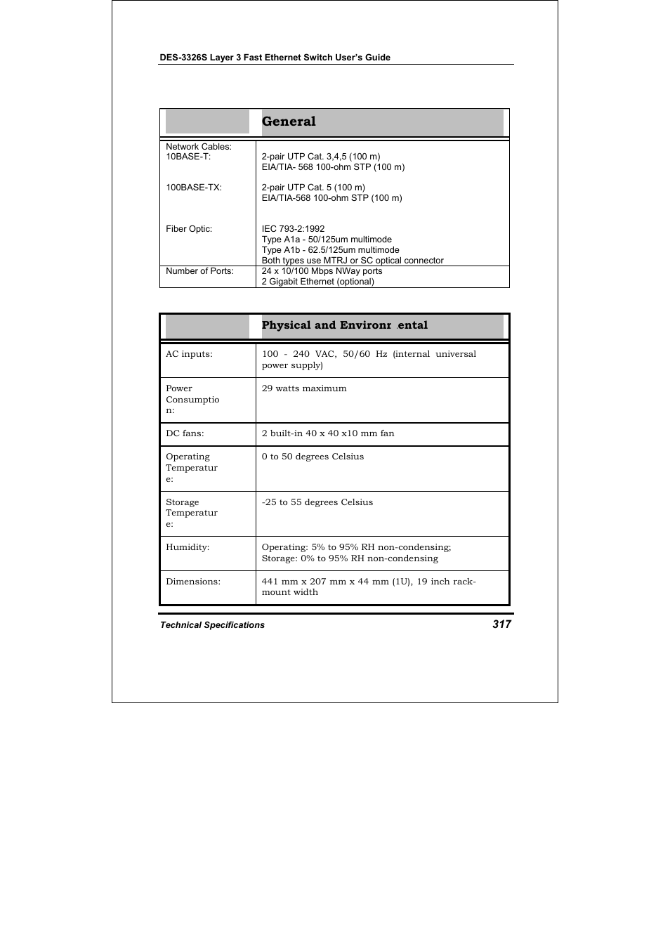 General | D-Link DES-3326S User Manual | Page 317 / 349