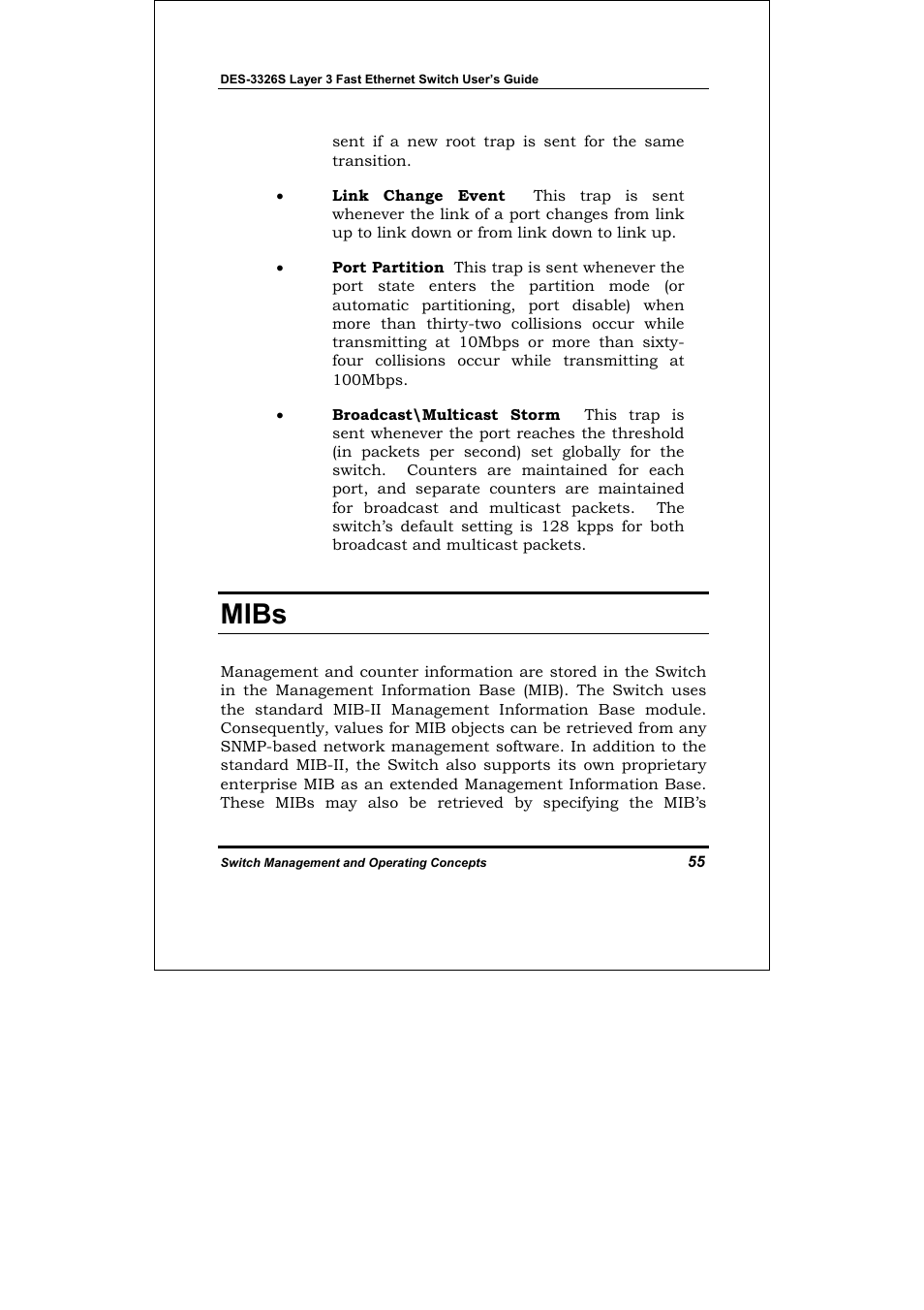 Mibs | D-Link DES-3326S User Manual | Page 55 / 349