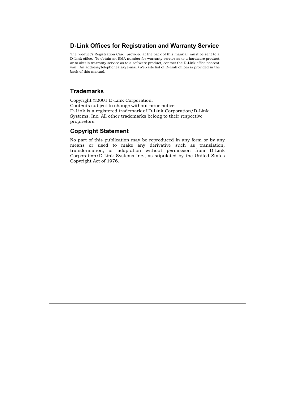 Trademarks, Copyright statement | D-Link DES-3326S User Manual | Page 7 / 349
