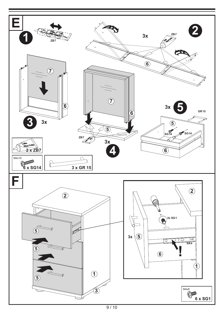 Livarno CHEST OF DRAWERS User Manual | Page 9 / 10