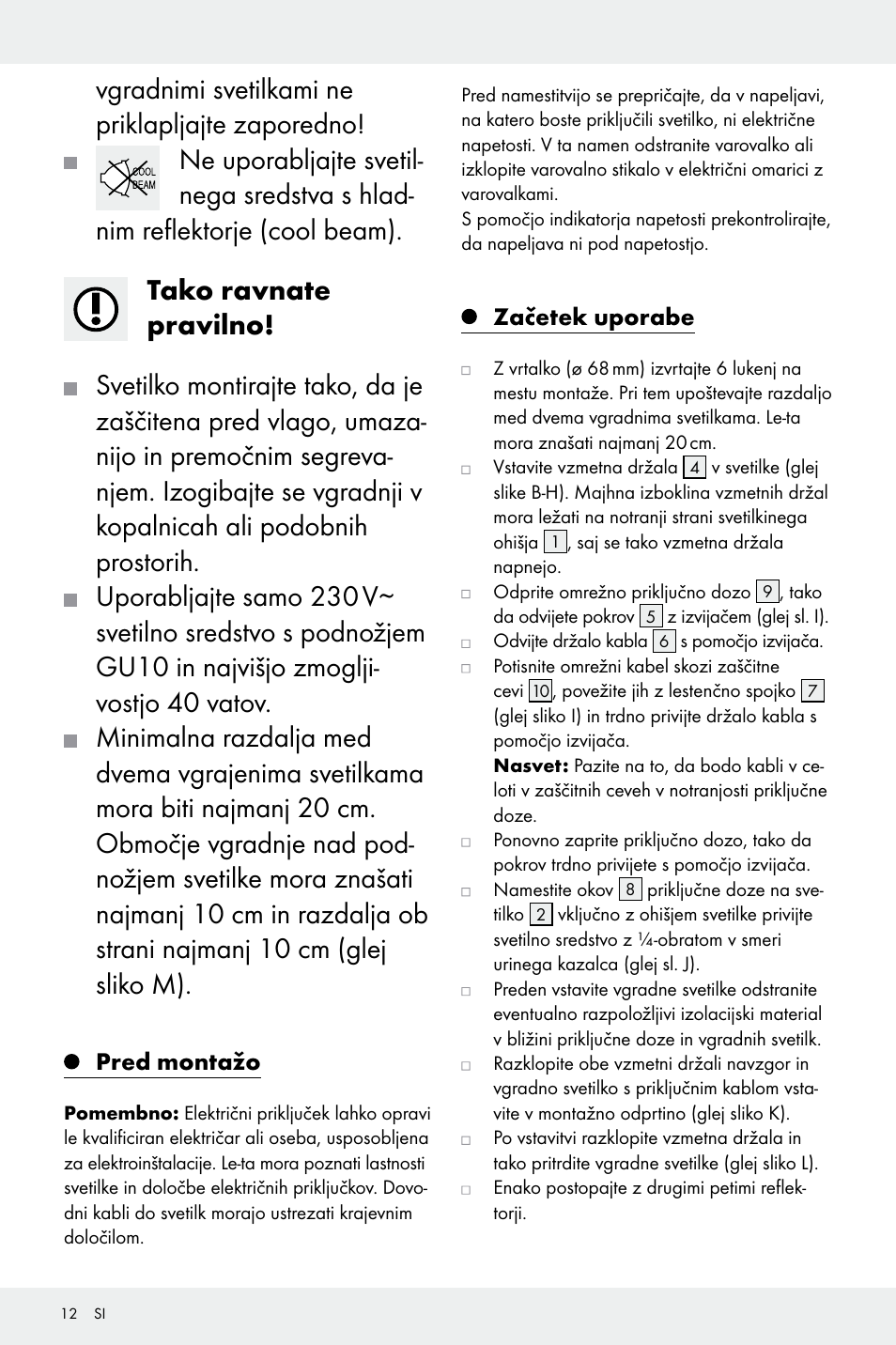 Livarno Z31669A/Z31669B User Manual | Page 12 / 25