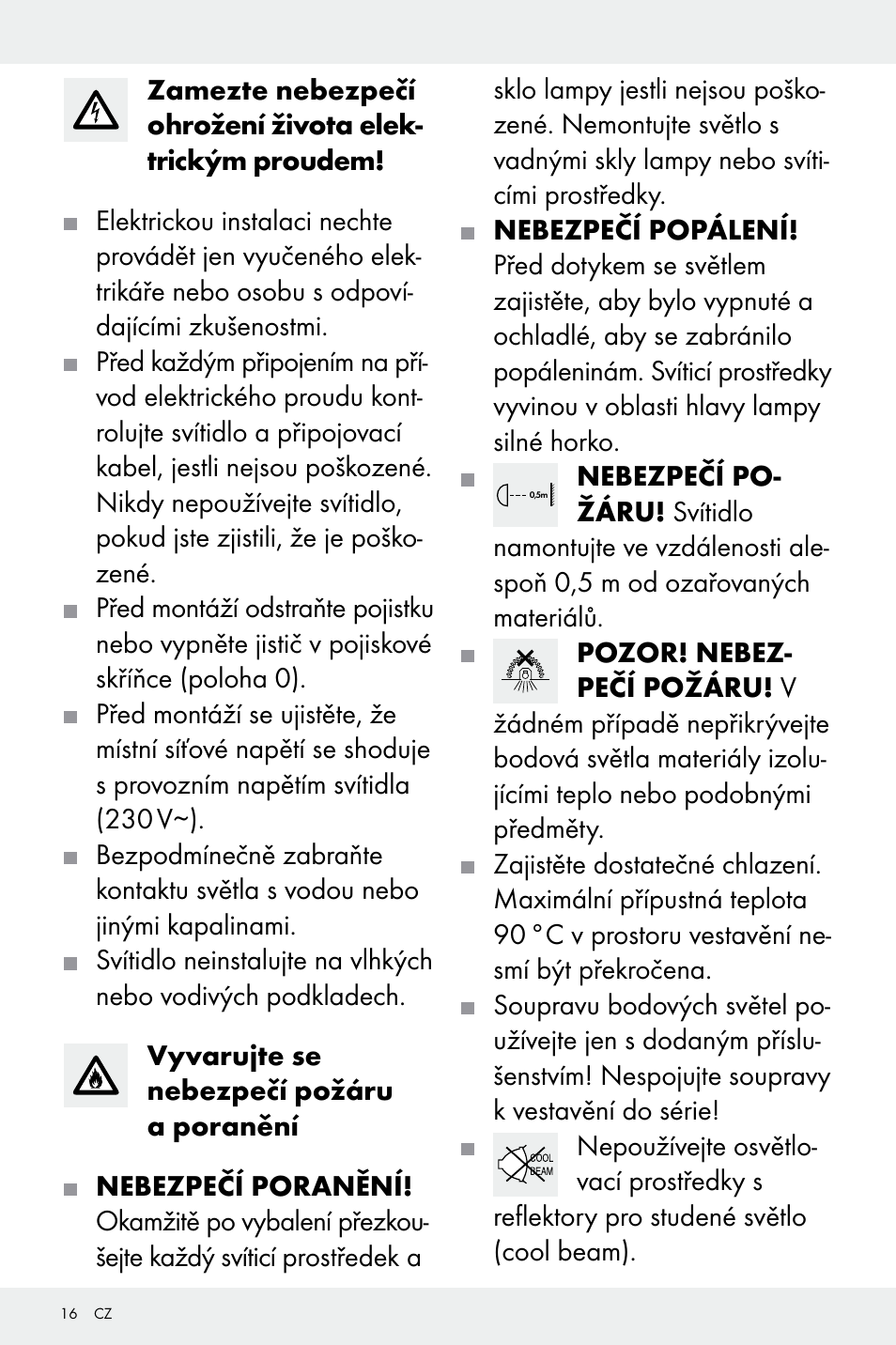 Livarno Z31669A/Z31669B User Manual | Page 16 / 25