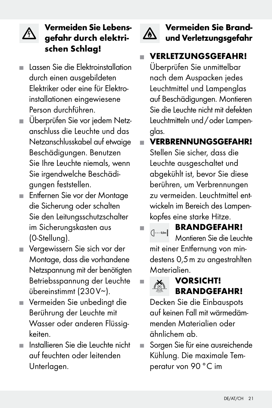 Livarno Z31669A/Z31669B User Manual | Page 21 / 25