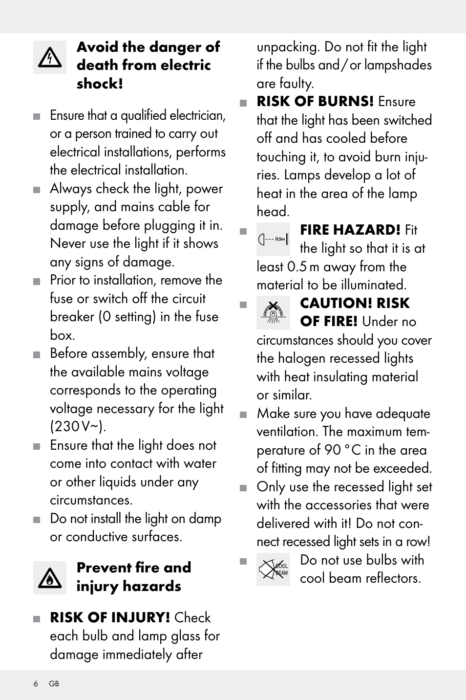 Livarno Z31669A/Z31669B User Manual | Page 6 / 25