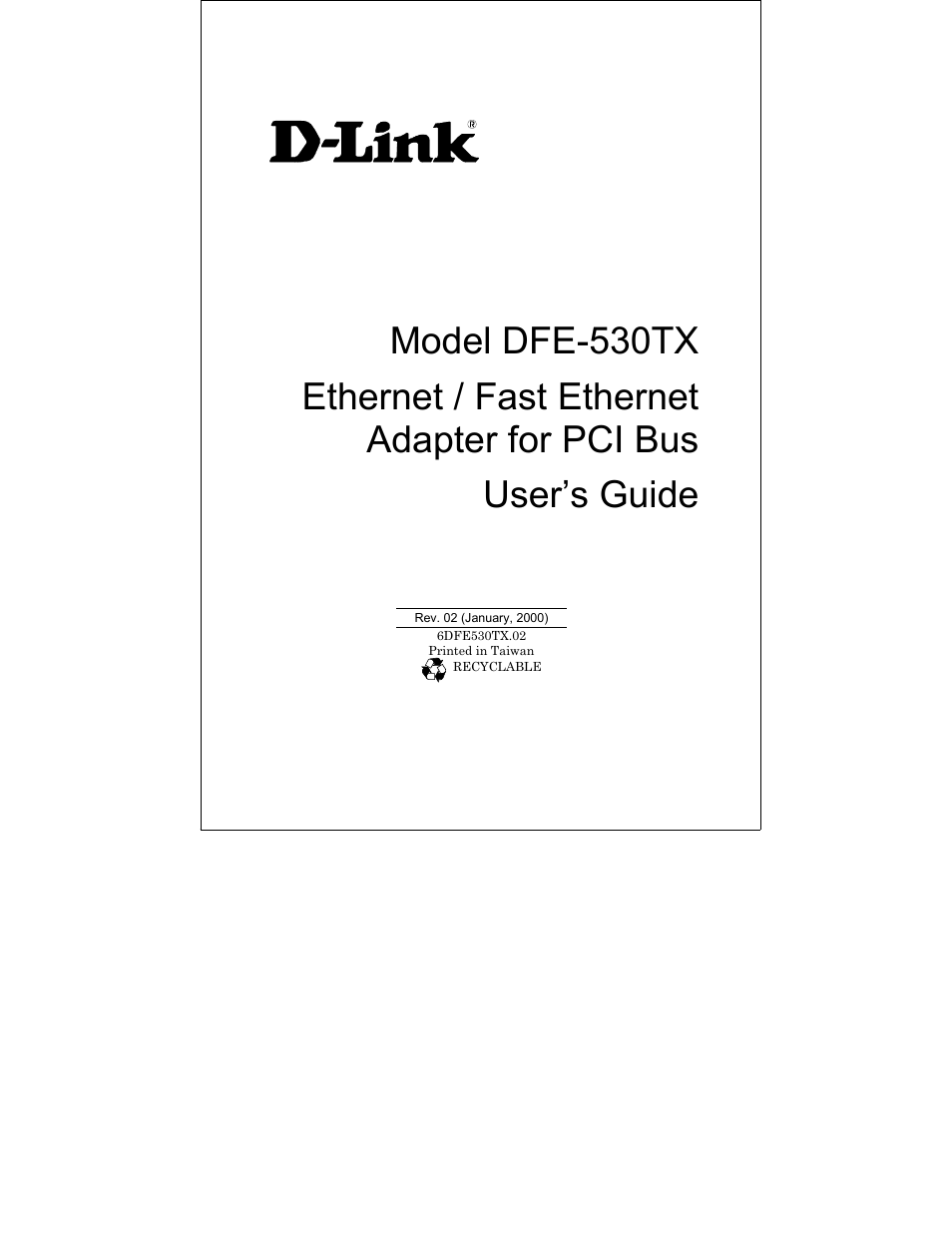 D-Link DFE-530TX+ User Manual | 27 pages