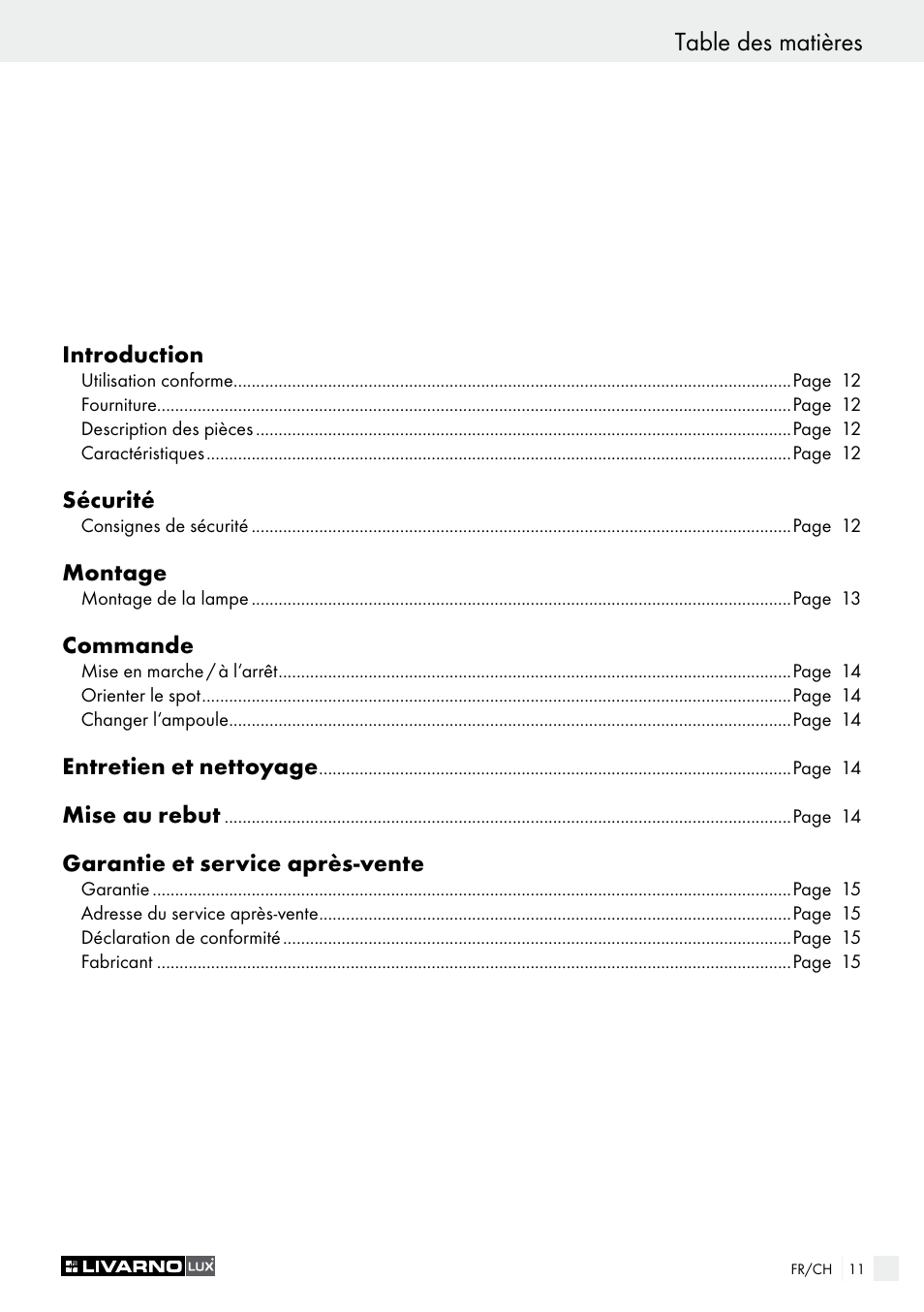 Livarno 2973-010E User Manual | Page 11 / 29