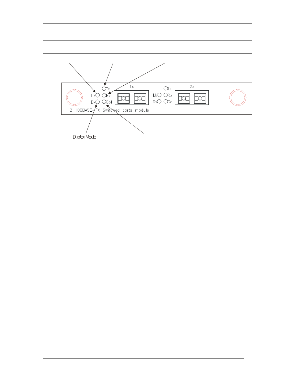 Port 100base-fx module | D-Link DES-5200 User Manual | Page 40 / 144