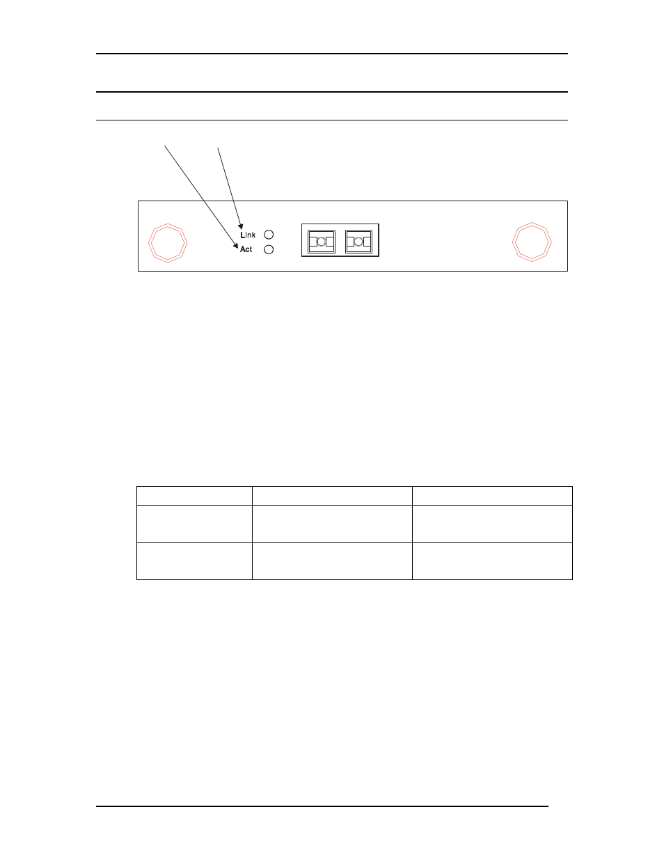 Port 1000base-sx module, Link act | D-Link DES-5200 User Manual | Page 42 / 144