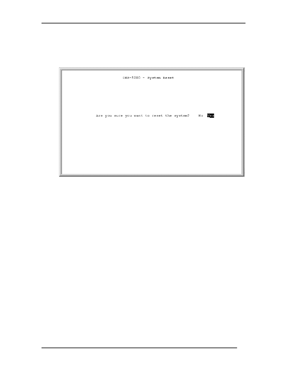 System reset | D-Link DES-5200 User Manual | Page 54 / 144