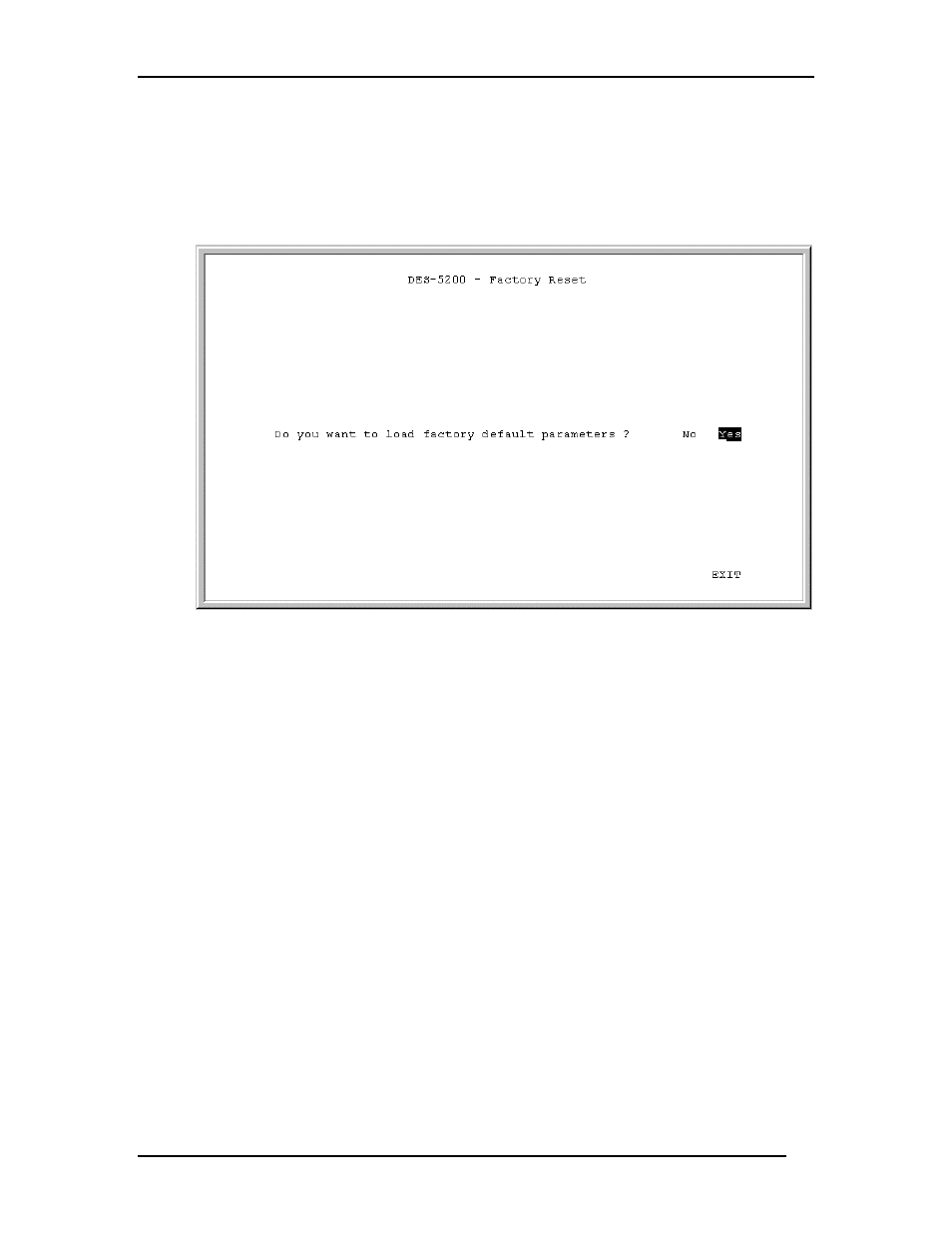 Factory reset | D-Link DES-5200 User Manual | Page 55 / 144