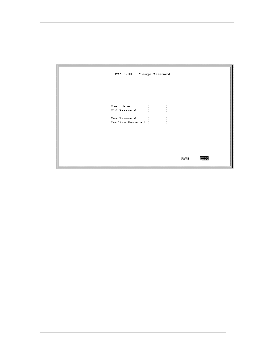 Change password | D-Link DES-5200 User Manual | Page 69 / 144