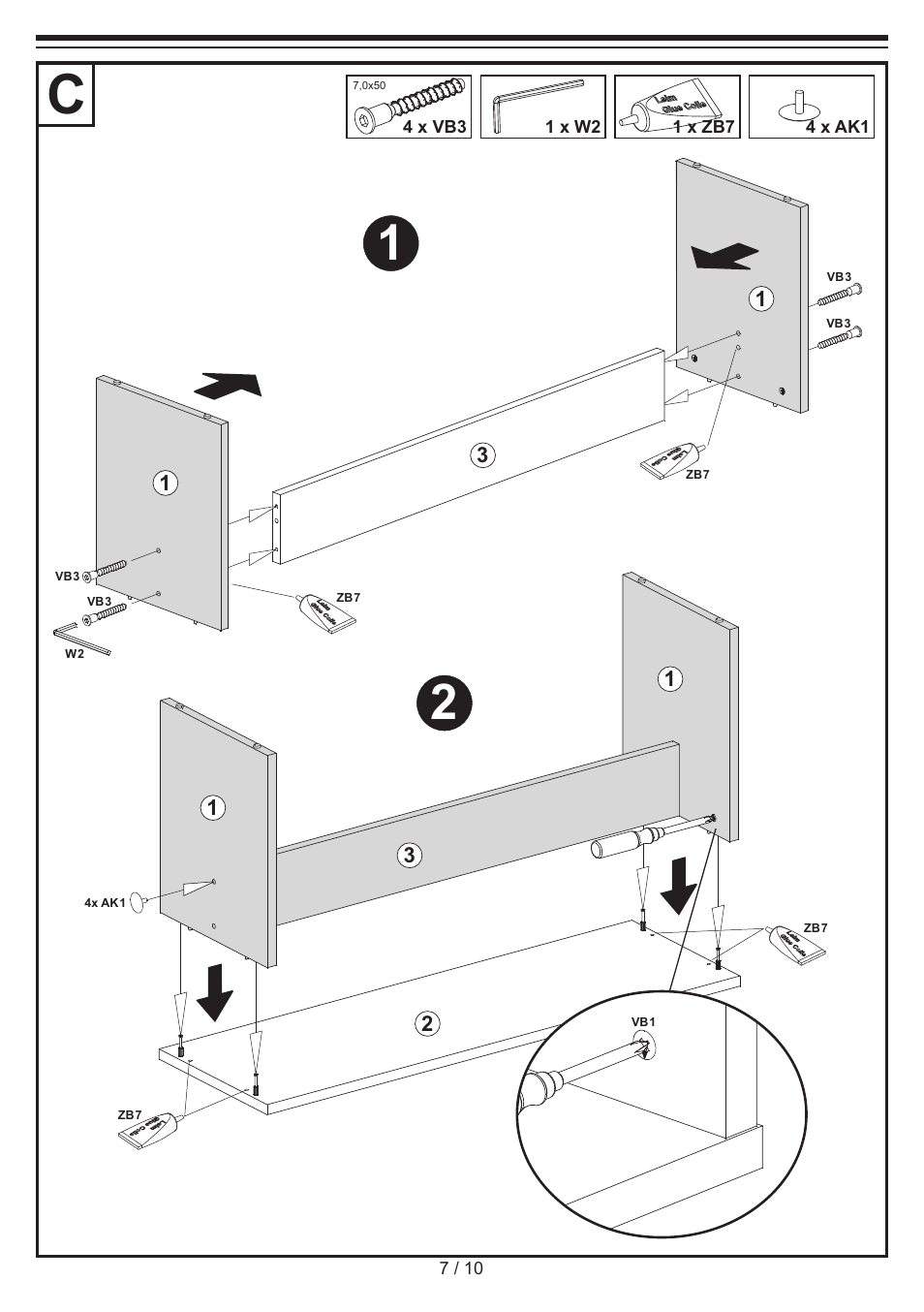 Livarno BENCH SET User Manual | Page 7 / 10