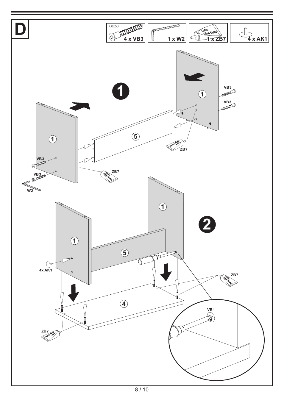 Livarno BENCH SET User Manual | Page 8 / 10