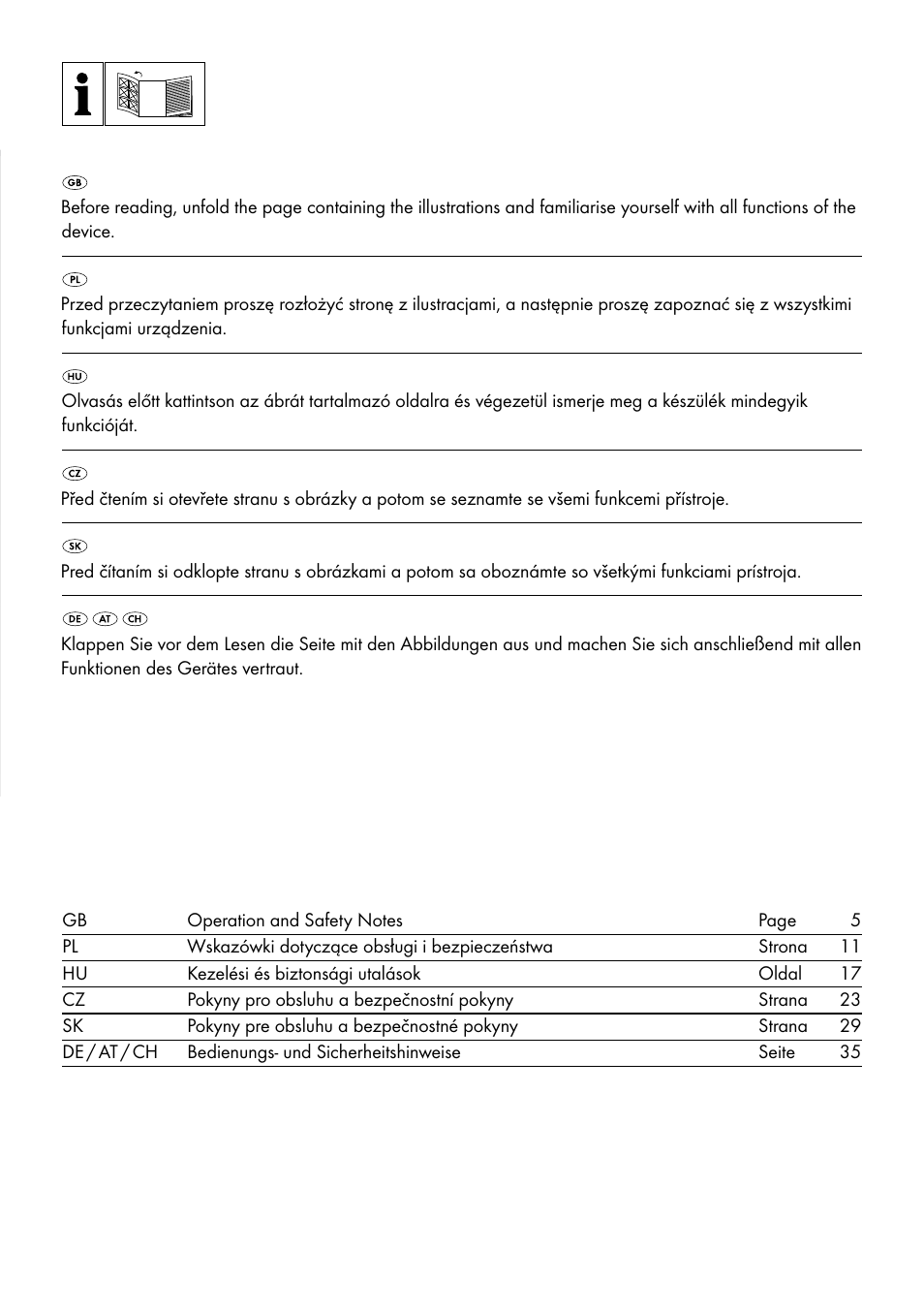 Livarno 1241/022L User Manual | Page 2 / 41