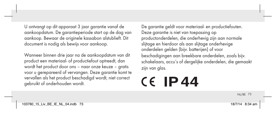 Livarno 103780-14-01 User Manual | Page 73 / 86