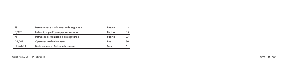 Livarno 103780-14-01 User Manual | Page 2 / 63