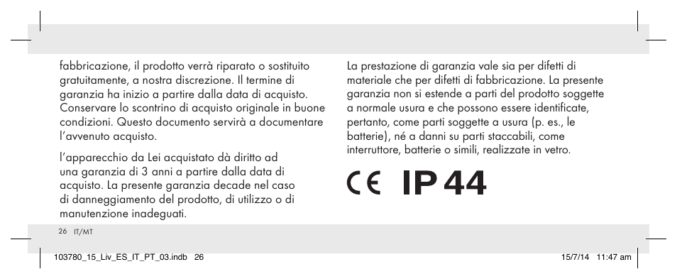 Livarno 103780-14-01 User Manual | Page 26 / 63