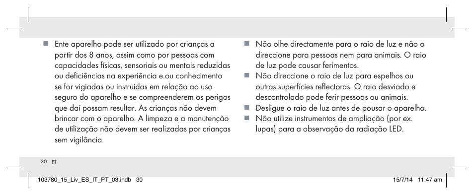 Livarno 103780-14-01 User Manual | Page 30 / 63
