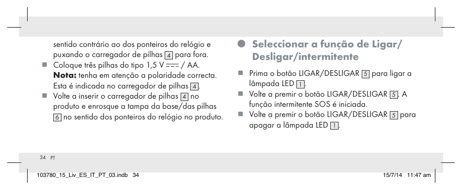 Livarno 103780-14-01 User Manual | Page 34 / 63