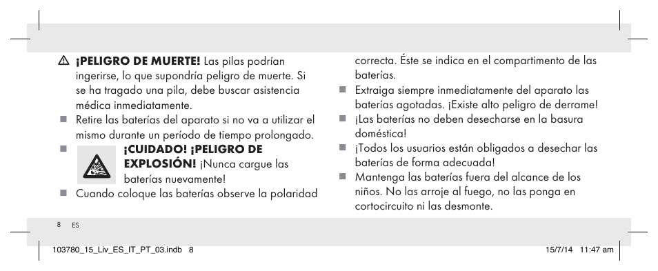 Livarno 103780-14-01 User Manual | Page 8 / 63