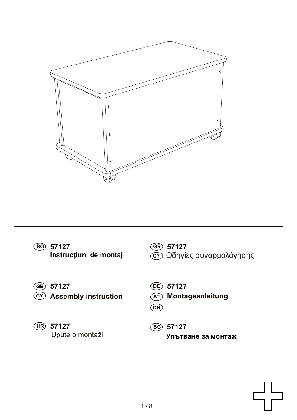 Livarno WOODEN CHEST User Manual | 8 pages