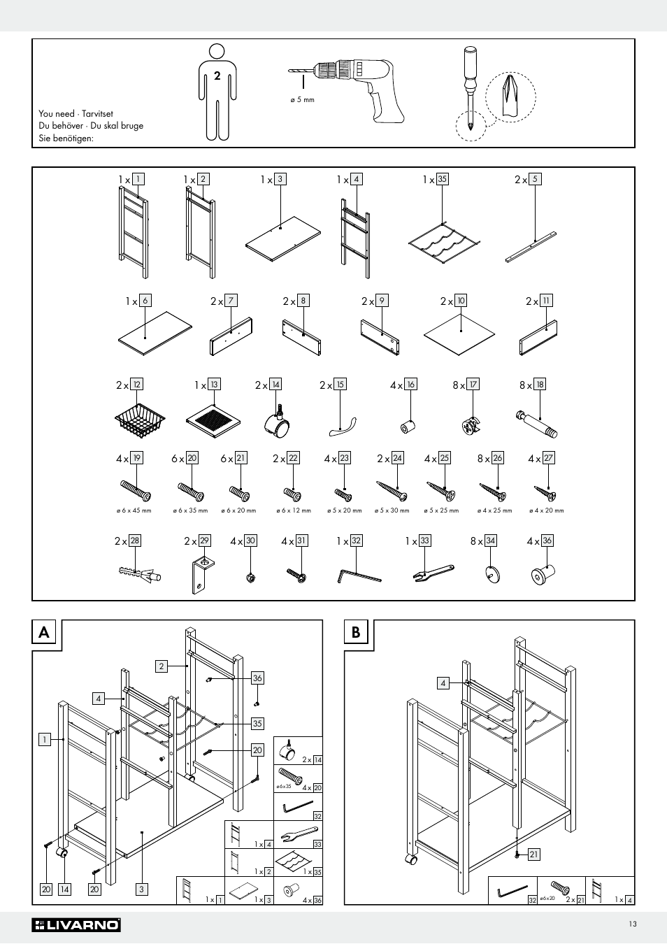 Livarno Z29705 User Manual | Page 13 / 15
