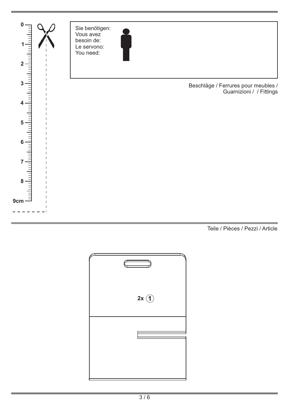 Livarno Magazine Rack / End Table User Manual | Page 3 / 6