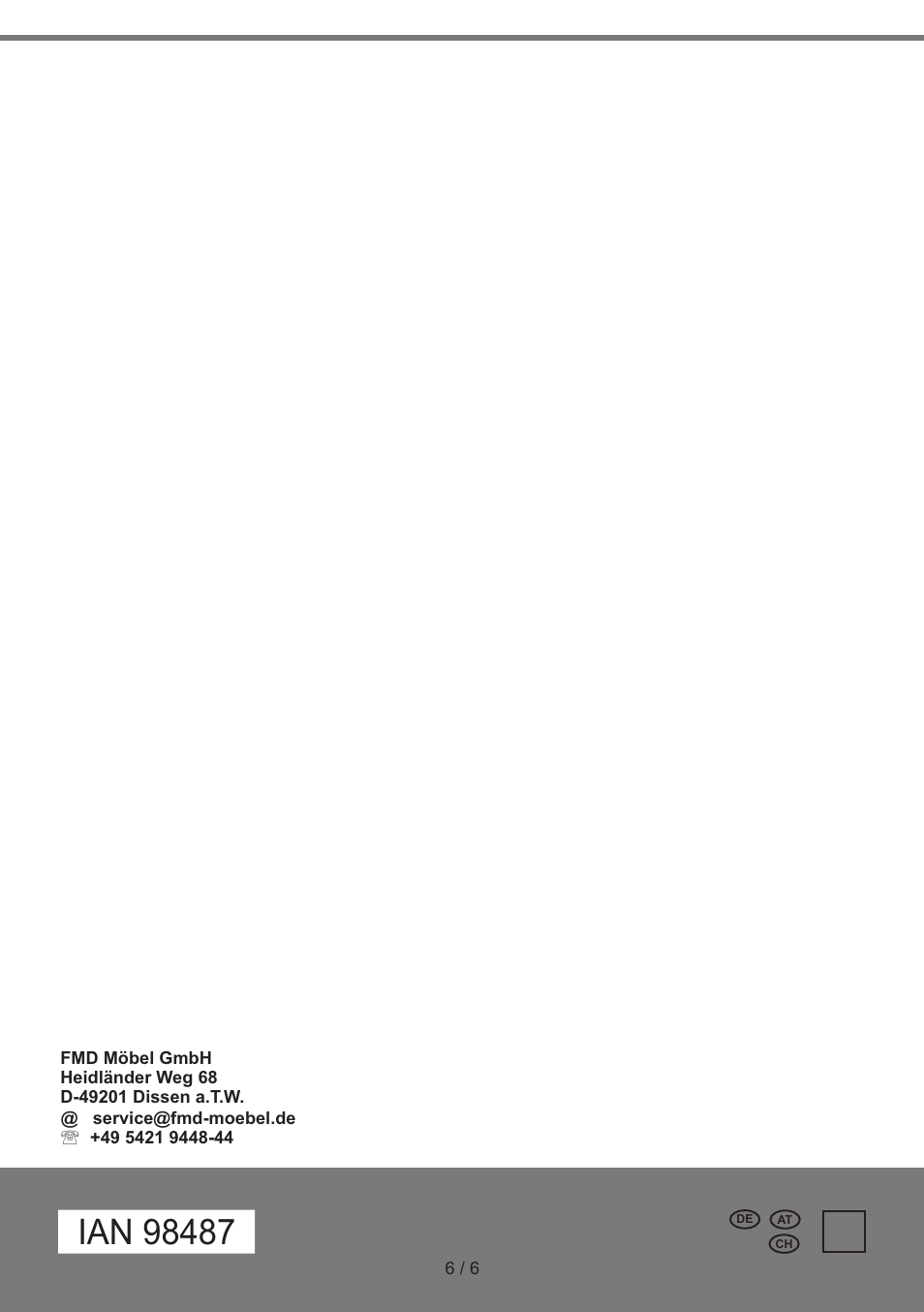 Livarno Magazine Rack / End Table User Manual | Page 6 / 6